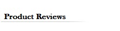 Off the shelf product reviews